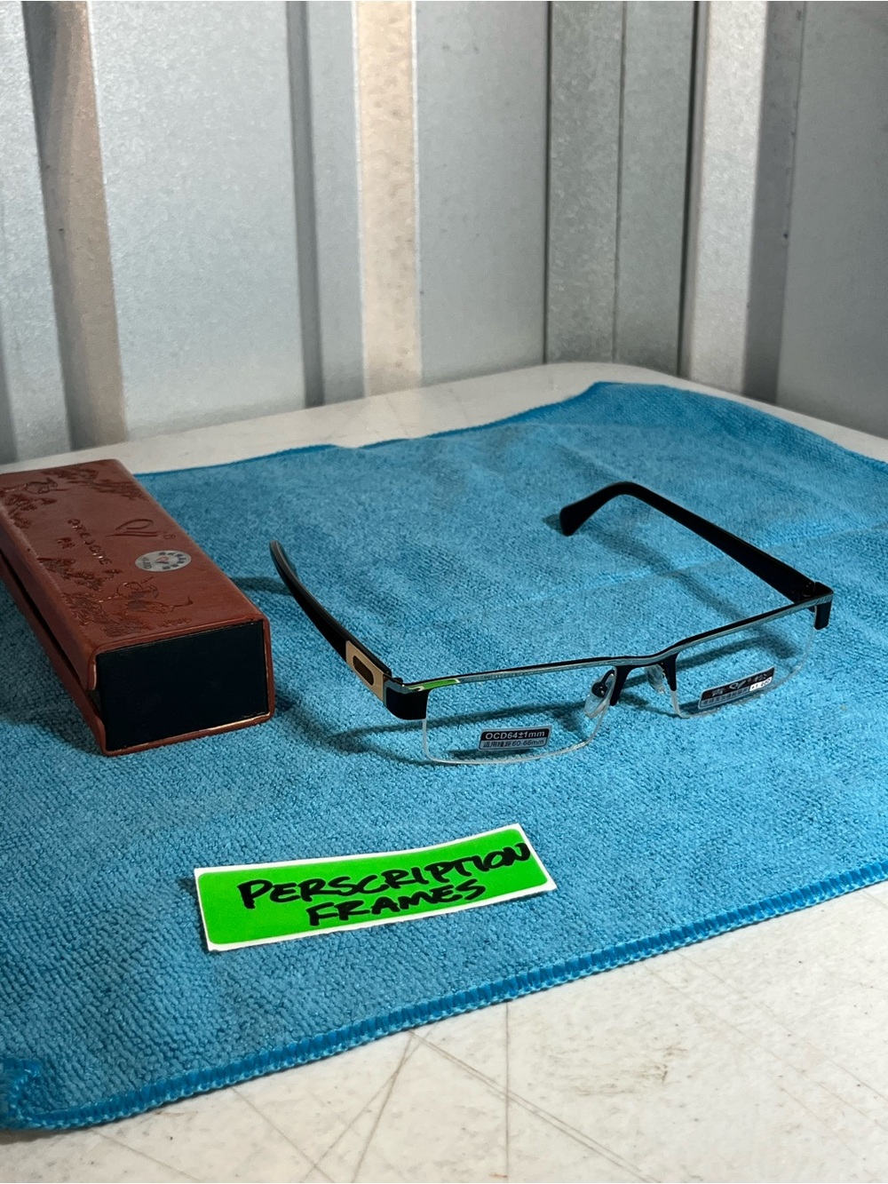 Qing Song Black Half Rim Prescription Glasses Frame